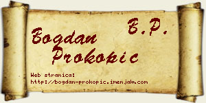 Bogdan Prokopić vizit kartica